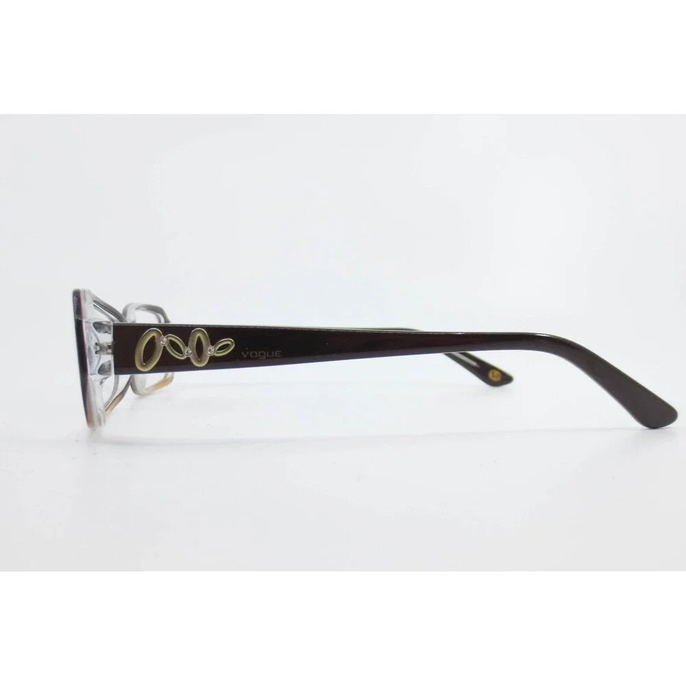 Vogue VO 2675-B 1851 Dark Brown Honey Gradient Gold Detail Eyeglasses 51-16-135